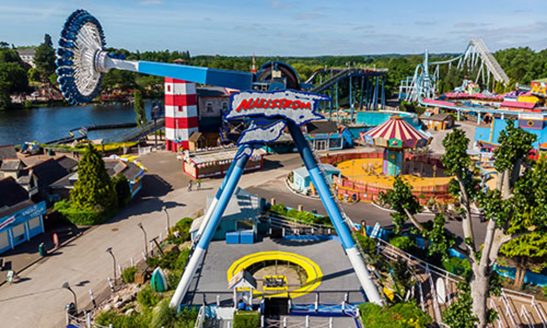 Aerial shot of Maelstrom and surrounding area