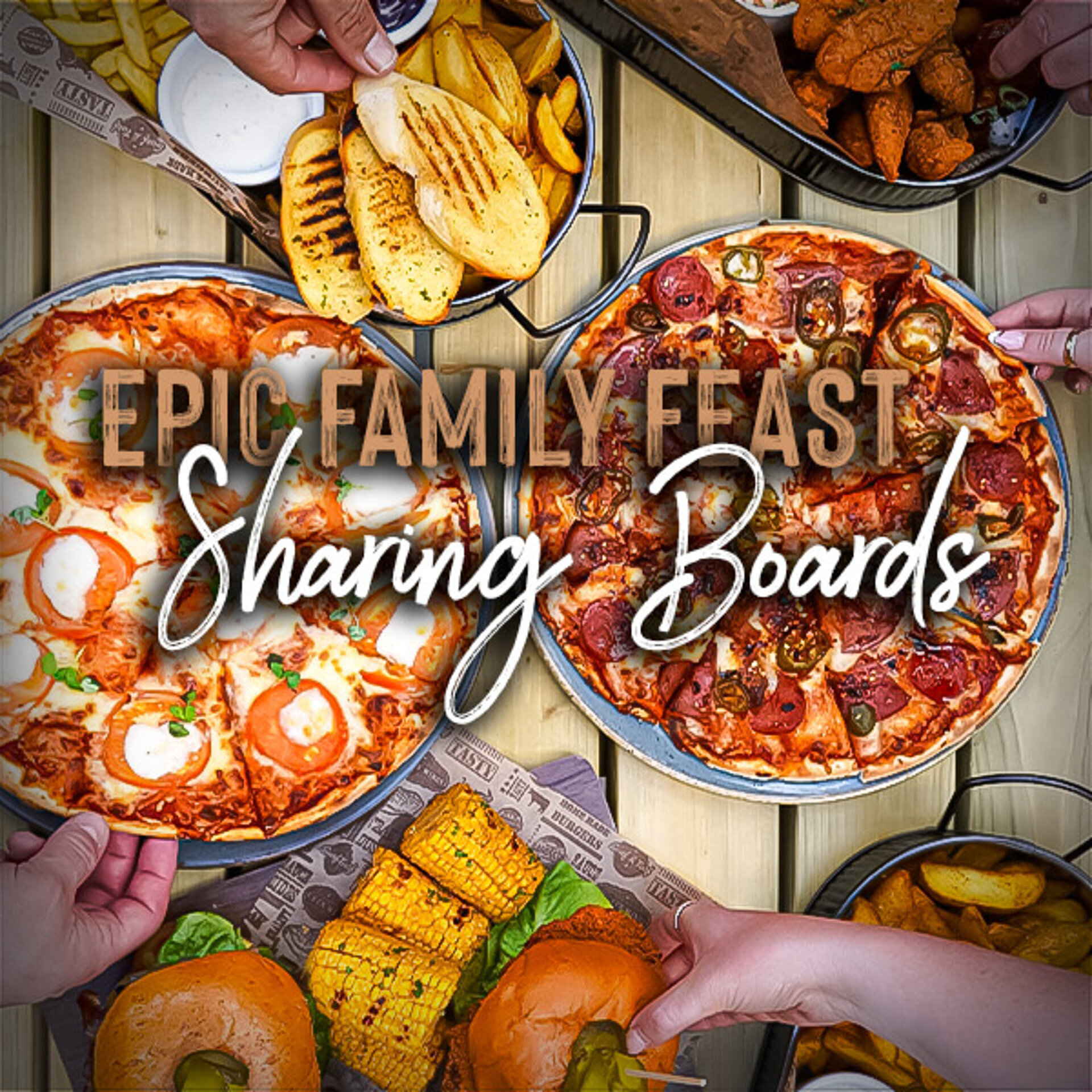 epic family feast sharing board
