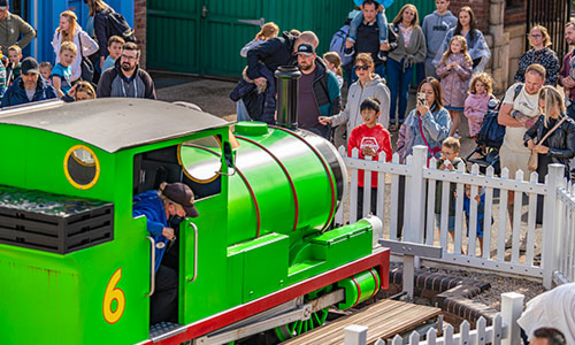 Percy Engine Tours train on turntable